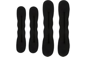 Hair Bun Maker Set 4‑Piece – Includes 2 x 17.5 cm and 2 x 22.5 cm Tools for Perfect Buns and Hairstyles – Ideal for Casual, E