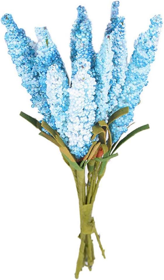 Junhouse 10 Stems Fake Hyacinth Artificial Flowers Bouquet DIY Crafts Decor Home Office Wedding Arrangements