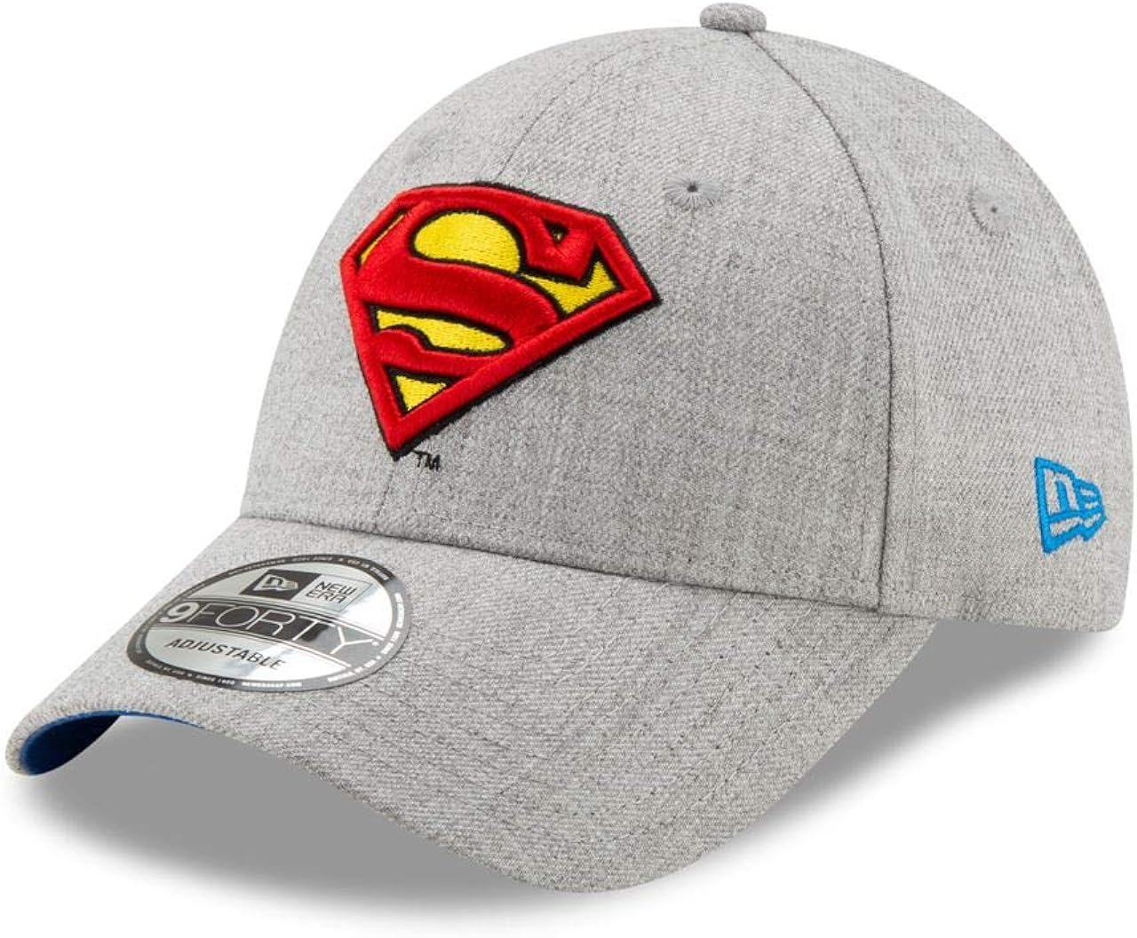 New Era Superman Classic Logo Grey 9Forty Adjustable Hat at Amazon Men