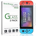 amFilm Tempered Glass Screen Protector for Nintendo