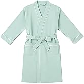 EK4YDNDS 100% Cotton Boys Robe, Soft Spa Kimono Long Bathrobe for Kids 2-12 Years