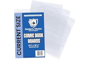 GEMINI COMIC SUPPLY Gemini Premium Comic Book Bags | 100ct Current Size Comic Book Sleeves (6 7/8" x 10 1/2") | 2-mil Polypropylene, Acid-Free, 1-1/2" Fold Over Flap, Enhanced Clarity and Protection
