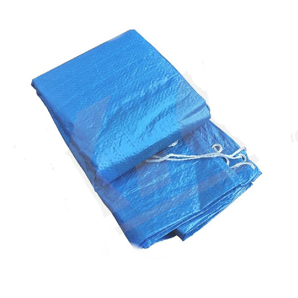 OUKEYI 8-Foot Round Easy Set Pool Cover, Above Ground Pool Round Cove Tarp for Frame Pools Inflatable Swimming Fast Set Pool