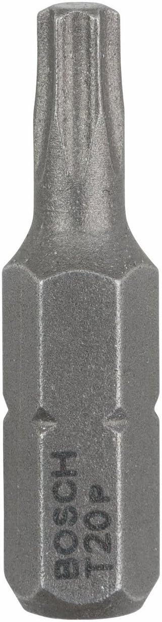 Bosch 2607001611 Extra Hard Screwdriver Bit, Silver, 25 mm, 3 Stück