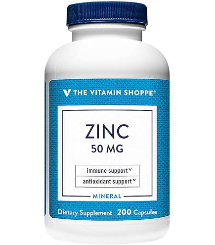 Amazon.com: The Vitamin Shoppe Zinc 50 MG, Immune & Antioxidant