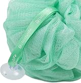 Omenluck 2Pcs Bath Ball Body Exfoliate Face Cleaning Green White PE Gentle view 2
