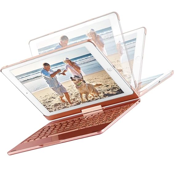 MAD GIGA Madgiga iPad 9.7 2018/2017 iPad Pro 9.7 / iPad Air/Air 2 Tastatur Hülle Keybord Case drahtlose tragbare Bluetooth Ta