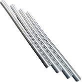 RotoMetals' 4pcs 99.99% High Purity Zinc Rod Zinc Metal Anode for Water Purification &amp; School Scientific Experiment Research Diameter 1/4" Length 4" - Made in USA
