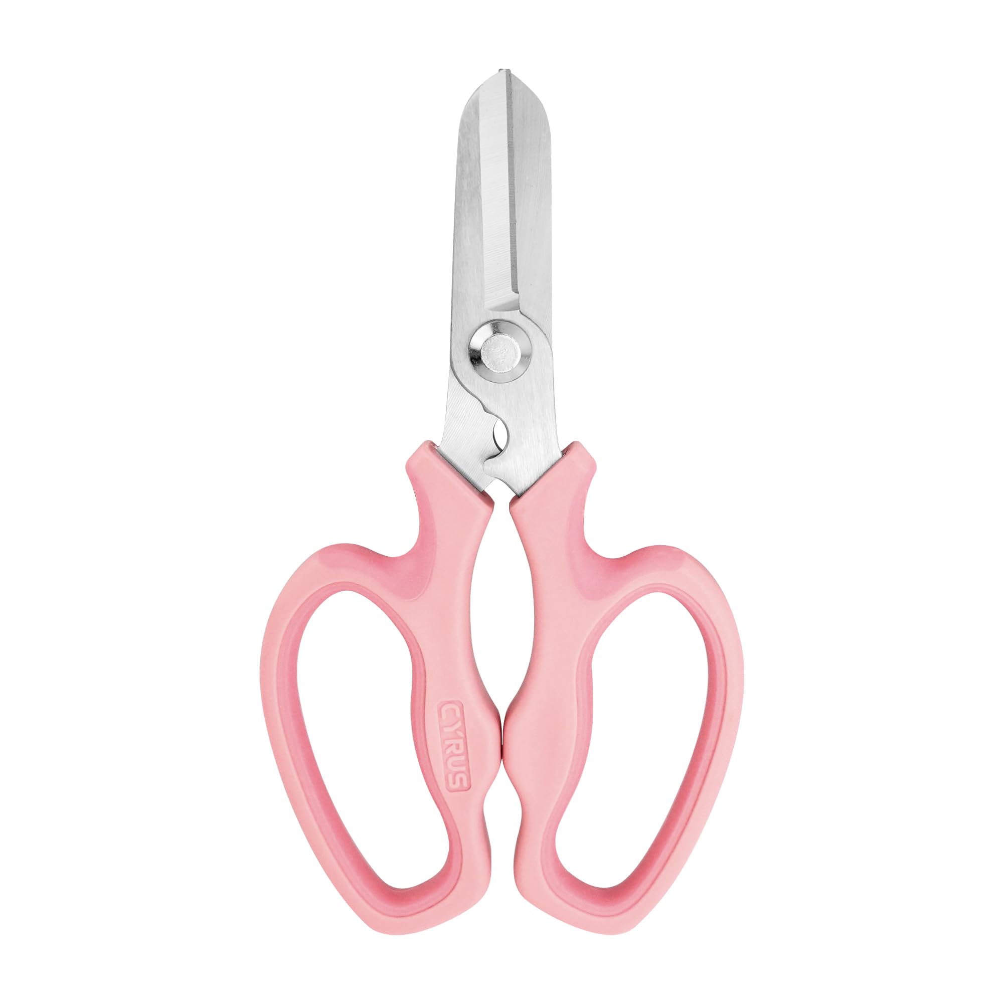 CYRUS Garden Shears Pruner Secateurs Pruning Scissors Flower Sharp Gardening Hand Tools Florist Bonsai Cutters Rose Snips,Pink