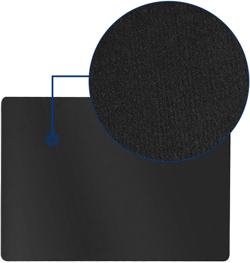 (55x35 Inch) PVC Office Chair Mat, Rectangle Computer Chair Mat for Hardwood Floors Protection -Black : Office Products