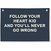 ShowDraven Boy Nursery Decor, Inspirational Wall Decor Hanging Linen Banner, Navy Blue Motivational Wall Flag for Kids Boys Room Playroom Nursery Decor, 20x30 Inch