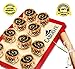 Caboose Nonstick Silicone Baking Mat Set of 2 for Kitchen Accessories and Baking Supplies,best Cookie Sheet Replacement,size 16.5 X 11.6 Inches