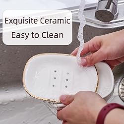 Self Draining Soap Dish, Double-Layer Bar Soap