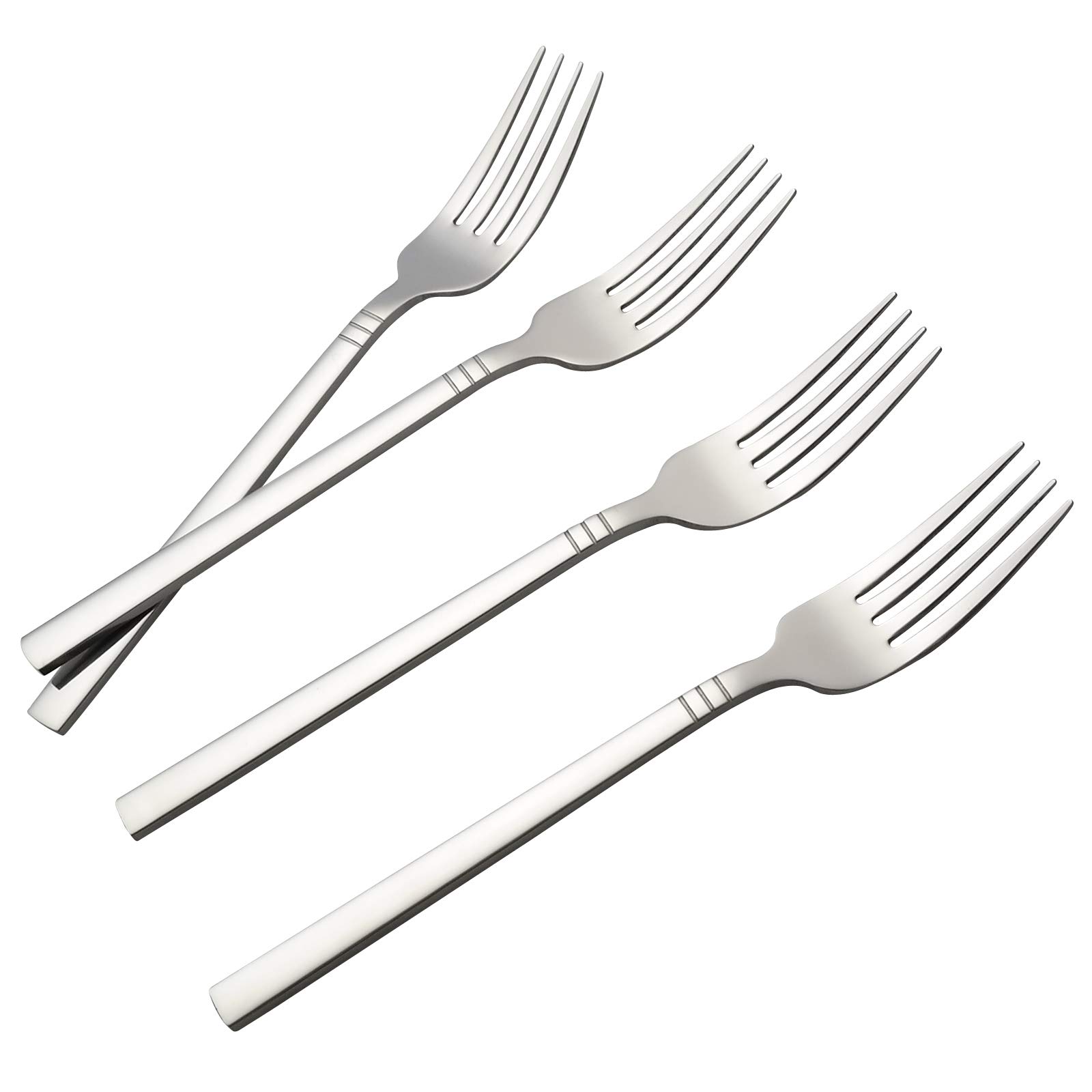 Morcte 12-Piece Stainless Steel Dinner Forks, Stainless Steel Table Forks