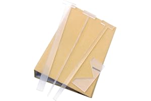 KIBBEH KIBEH 4 Pack Book Cover Guide, Transparent Acrylic Book Binding Kits, Bookbinding Cover Tool for Album, Journal, Planner, Making Book Covers