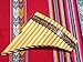 Pan Flute 15 Pipes Tunable Natural Bamboo From Peru Case Included (Beige)