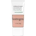 Neutrogena Clear Coverage Flawless Matte CC Cream, Full-Coverage Color Correcting Cream Face Makeup with Niacinamide (b3), Hypoallergenic, Oil Free & -Fragrance Free, Cool Beige, 1 oz