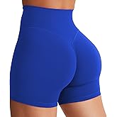 YEOREO Women's Biker Shorts 3.6" /4.5" / 6" Workout Gym Shorts Craze High Waist Tummy Control Hidden Scrunch Running Yoga