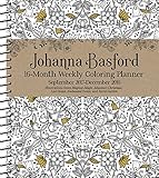 Johanna Basford 2017-2018 16-Month Coloring Weekly Planner Calendar by