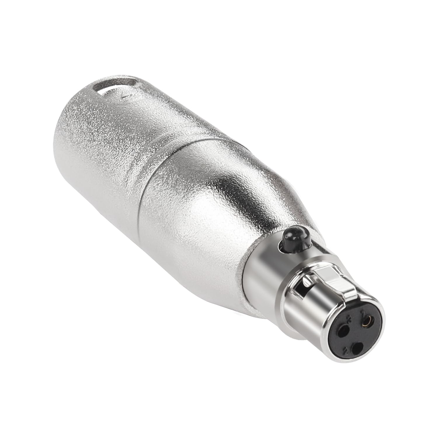 QIANRENON XLR Male to Mini XLR Female Audio Converter Adapter 3Pin XLR Plug to 3Pin Mini XLR Jack Balanced Headphone Mic Connector XLR to Mini XLR Conversion Plug, for Camera Camcorder Speaker