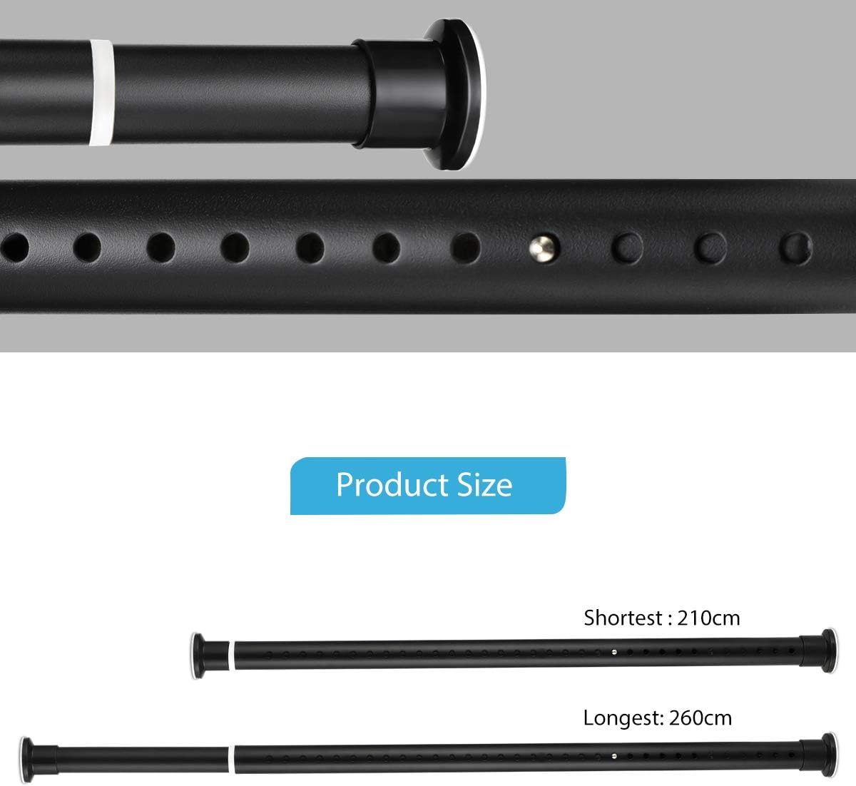 Asta Telescopica Per Tende Da Campeggio SAN LIKE - Acciaio Inox Regolabile - Foto 10