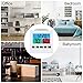 T&F Humidity Meter Desk Digital Clock Bedroom Clock with Temperature Weather Cute for Living Room