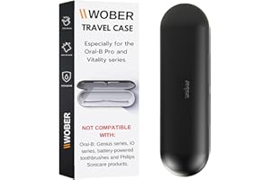 WOBER Travel Case for Oral B Pro 1000 Electric Toothbrush - Specifically Designed for Oral-B Pro 1000/1500/2000/3000/3500/Vitality, Hard Protective Cover, Portable Toothbrush Holder
