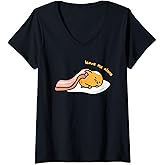 Womens Gudetama "Leave Me Alone" V-Neck T-Shirt