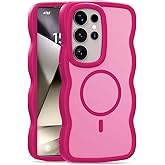 Jylpex Designed for Samsung Galaxy S25 Ultra Case,Magnetic,Compatible with MagSafe,Easy to Grip,Comfortable Feel,Anti Fall,Anti Scratch,for Men Women,Rose red