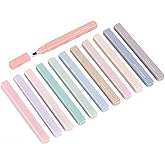 ZEYAR Aesthetic Cute Highlighter Pens, Cream colors, Chisel & Flexible Tip, Cuboid Design, Water Based, Quick Dry, No Bleed f