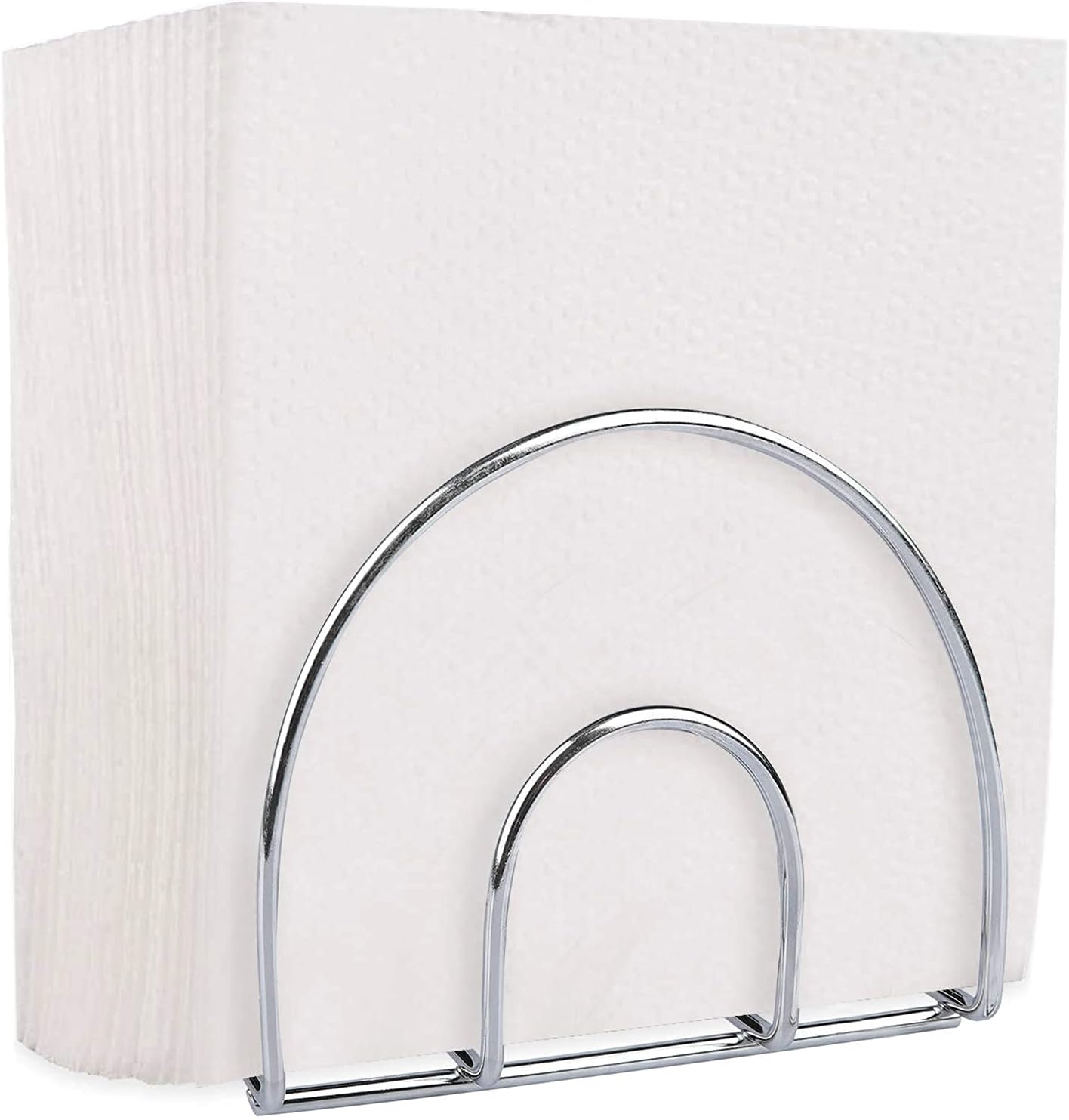 Chrome Napkin Holders For Tables Dinner Napkin holder Silver Napkin Holder Metal Napkin Holder Tissue Holder Dining Table- Indoor / Outdoor Napkin Holders For Kitchen - Napkins Holder: Kitchen & Dining