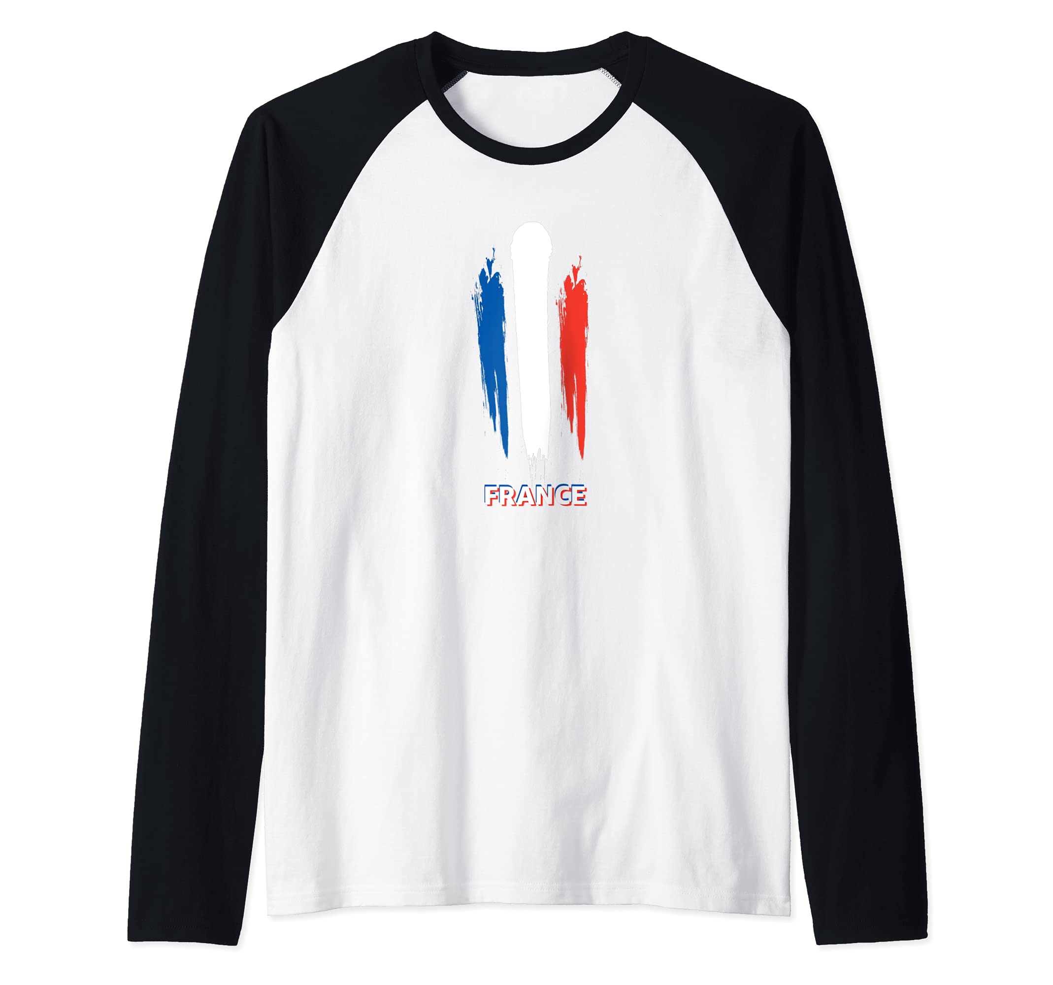 Flag France Raglan Baseball Tee