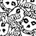 Popfunk Misfits Fiend Skull and Logo Collectible Stickers