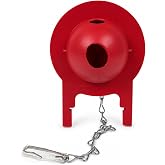 3-Inch Toilet Flapper Kit Compatible with G-Max, THU499S and THU331S | Red TPR flapper seals 3-inch flush valves to help stop leaks; includes a stainless steel chain and tool-free installation.
