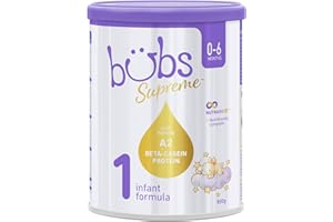 AUSSIE BUBS Bubs Supreme Infant Formula, Stage 1, Infants 0-6 months, Made with A2 Beta-Casein Protein Cows Milk, 28.2 oz