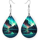Northern Lights Night Sky Dangle Earrings
