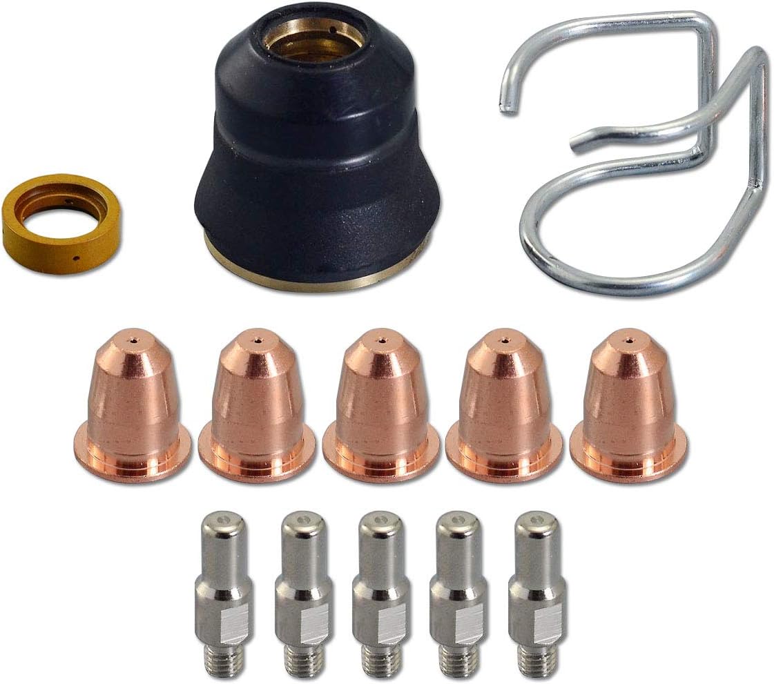 Kit Consommables Torche Plasma 13 Pièces - Compatible Trafimet Ergocut S25/S35/S45, électrodes Et Buses