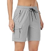 GymBrave Women's Hiking Shorts Quick Dry Lightweight Cargo Shorts for Outdoor Athletic Travel with Pockets