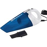 Koblenz HV-120 KG3 Corded Handheld Vacuum Cleaner, 400W Motor | 18ft Cord, Lightweight Dust Buster for Pet Hair, Upholstery, Stairs, Car, Crevice Tool Included, Small Corded Vac, White/Blue