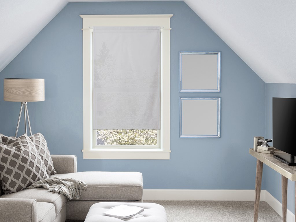 Soleil d'Ocre Cotton Half Curtain 60 x 90 cm Panama Grey, 60 x 90 cm