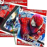 Marvel Spiderman Paint With Water Books with Paint Brush (2 Books, 1 Green-Tip Paint Brush)