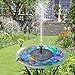ADDTOP Solar Fountain Pump for Bird Bath, 1.4W Free Standing Solar Powered Water Pump for Birdbath,Garden Pond Outdoor