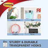 Command Clear Medium Hooks with Clear Strips Multi Pack 7 Hooks 10 Strips view 4