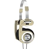 Koss Porta Pro Limited Edition On-Ear Headphones, in-Line Microphone, Volume Control and Touch Remote Control, Retro Style, Includes Hard Carry Case, Wired with 3.5mm Plug, Rhythm Beige