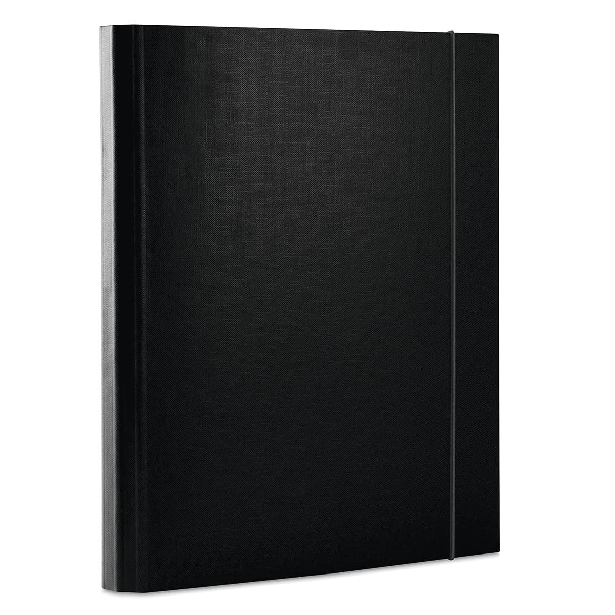 Elasticated File Office Products PP A4/30 Black/Document Archiving/Type-with Flap/Kind-with Eraser/Material-Cardboard/PP/Coating-Single-Sided/Colour-Black/Format-A4
