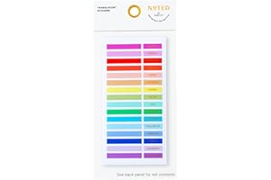 Post-it Noted Translucent Planner Stickers, 96 Stickers/Pack (Assorted Colors)