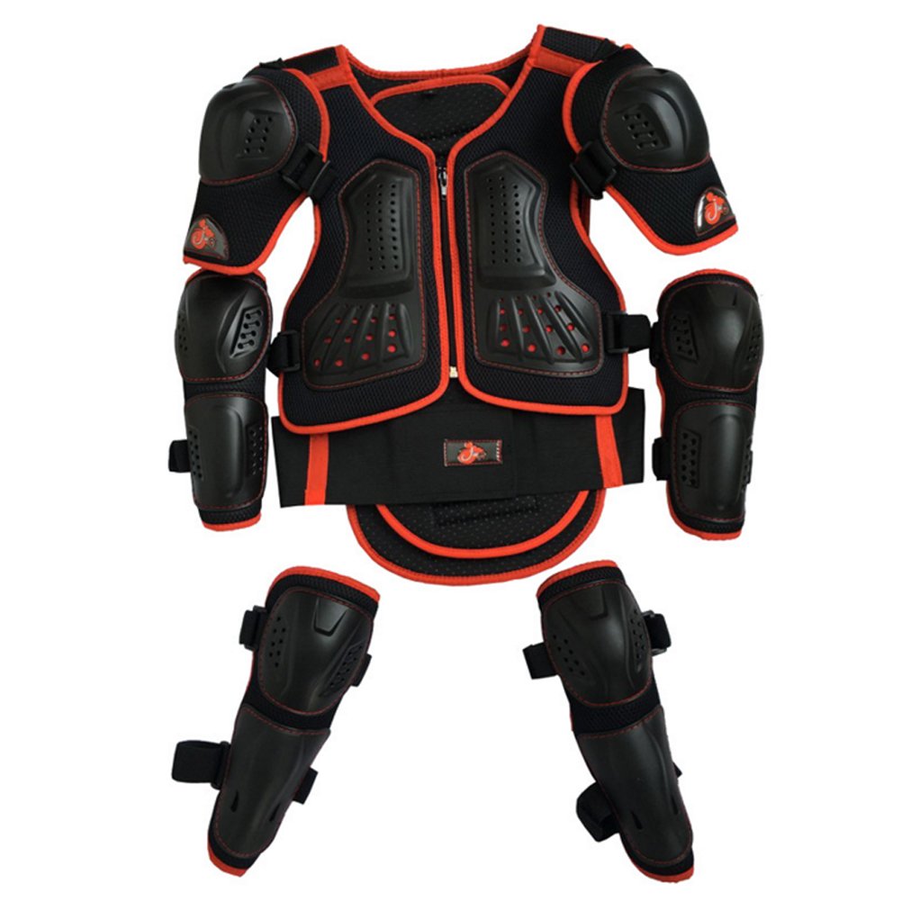 Takuey Kids Motorcycle Armor Suit Dirt Bike Chest Spine Protector Back