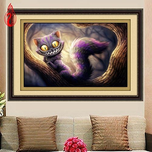 YGS-72 DIY 5D Round Rhinestones Diamond Mosaic Cartoon Cat Diamond Painting Cross Stitch Diamond Embroidery Kits Home Decoration