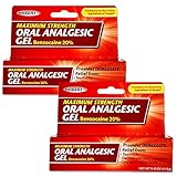 Oral Analgesic Gel Maximum Strength 20% Benzocaine .42oz (TWO)