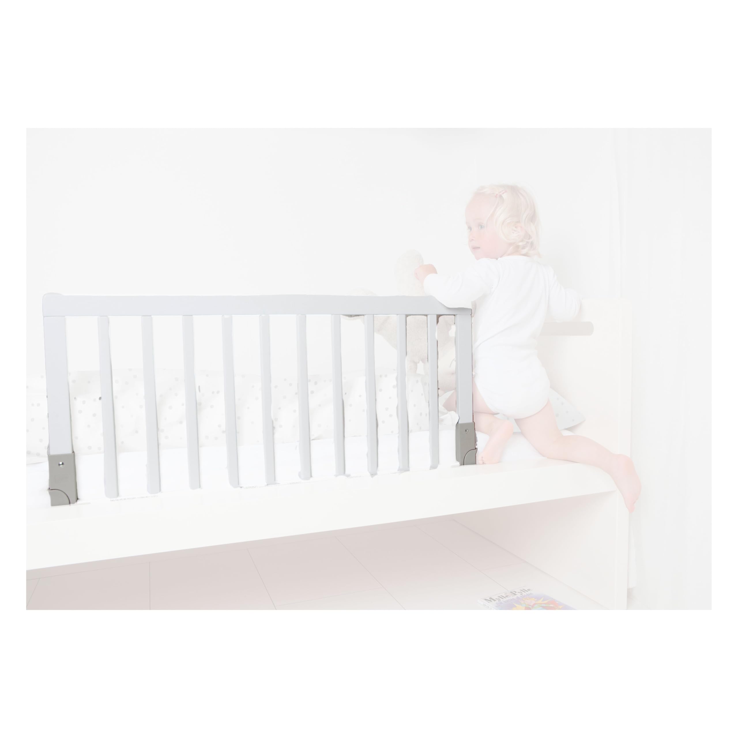 BabyDan Wooden Bed Guard White